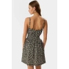 Çiçekli Mini Elbise Örme Kumaş Bodycon Kalıp Günlük Tarz Uzun Ömürlü Özenle Seçilmiş