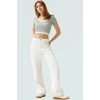 Çıtçıtlı Kısa Bluz Polyester Kaşkorse Örme Günlük Stil Rahat Kullanım Şık Görünüm