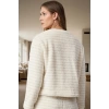 Çizgili Wellsoft Pijama Takımı Rahat Şık ve Sıcak Kışlık Örme Modern Stil