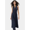 Cool & Comfort Denim Maxi Elbise Pamuk Halter Yaka Volanlı Detay Rahat Ve Şık Yüksek Kalite