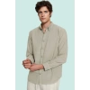 Cool & Comfort Erkek Gömleği Pamuk Keten Dokuma Günlük Ve İş Hayatı Yaz Aylarının Vazgeçilmezi