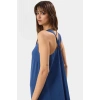Cool & Comfort Maxi Elbise Polyester Dokuma V Yaka Düz Kesim Yazlık Uzun Ömürlü