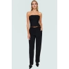 Crop Bluz İnce Askılı Kare Yaka Dokuma Polyester Yazlık Kaliteli İşçilik Trend Tasarım
