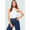 Crop Bluz Örme Boyundan Bağlamalı Rahat Günlük Stil Mükemmel Uyum Premium Kalite