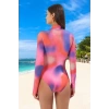 Desenli Mayo Su Sporu Kıyafeti Yaz Koleksiyonu Ergonomik Kesim Banyo Swimsuit