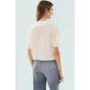 Dokuma Crinkle Bluz V Yaka Önü Bağlamalı Yazlık Modern Stil Dayanıklı Malzeme