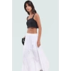 Dokuma Crop Bluz Regular Kalıp Günlük Stil Rahat Tasarım Mükemmel Uyum