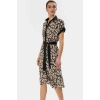 Dokuma Viskoz Gömlek Elbise Çiçek Desenli Midi Boy Trend Tasarım Rahat Kullanım Modern Stil