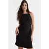 Düz Kesim Kolsuz Mini Elbise 88cm Polyester Elastan Dokuma Trend Tasarım Özenle Seçilmiş