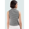 Ekose Gömlek Yaka Örme Bluz Rahat Günlük Tasarım Modern Stil Seçkin Malzeme Trend