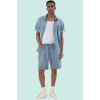 Erkek Baggy Bol Kesim Denim Kot Şort Pamuk Günlük Kombinler Hafta Sonu Yaz Aylarının Vazgeçilmezi