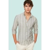 Erkek Basic Gömlek Slim Fit Pamuk Günlük İş Kombinleri için İdeal Yaz Aylarının Vazgeçilmezi