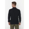 Erkek Basic Regular Fit Fermuarlı Dik Yaka Selanik Örgü Triko Kazak Günlük Stilinize Modern Dokunuş.