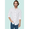 Erkek Basic Slim Fit Hakim Yaka Pamuklu Günlük Gömlek Hafta Sonu Yaz Aylarının Vazgeçilmezi