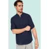 Erkek Basic Slim Fit Hakim Yaka Pamuklu Günlük Gömlek Hafta Sonu Yaz Aylarının Vazgeçilmezi