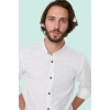 Erkek Basic Slim Fit Hakim Yaka Pamuklu Günlük Gömlek Hafta Sonu Yaz Aylarının Vazgeçilmezi