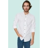 Erkek Basic Slim Fit Hakim Yaka Pamuklu Günlük Gömlek Hafta Sonu Yaz Aylarının Vazgeçilmezi