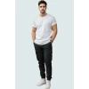 Erkek Casual Gabardin Pantolon Pamuk Rahat Lastikli Paça Jogger Yaz Aylarının Vazgeçilmezi