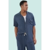 Erkek Cool & Comfort Dokuma Viskoz Gömlek Kısa Kol Regular Fit Yaz Günlük Kullanım Hafta Sonu