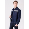 Erkek Denim ISG Mont Koyu Reflektör Detaylı CE Tulipa Kot İş Güvenliği Reflektörlü Ceket