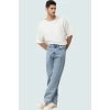 Erkek Denim Kot Pantolon Baggy Fit Geniş Paça Pamuk 5 Cep Regular Boy Günlük Şıklık Hafta Sonu