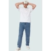 Erkek Denim Pantolon Regular Fit Bol Paça Pamuk Günlük Stil Hafta Sonu Yaz Aylarının Vazgeçilmezi