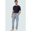 Erkek Denim Pantolon Regular Fit Bol Paça Pamuk Günlük Stil Hafta Sonu Yaz Aylarının Vazgeçilmezi