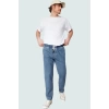 Erkek Denim Pantolon Regular Fit Bol Paça Pamuk Günlük Stil Hafta Sonu Yaz Aylarının Vazgeçilmezi