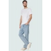 Erkek Denim Straight Fit Bol Kot Pantolon Pamuk Rahat Günlük Stil Yaz Aylarının Vazgeçilmezi