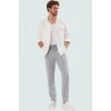 Erkek Dokuma Pantolon Boru Paça Slim Fit Günlük Kullanım İçin Hafta Sonu Dayanıklı Malzeme