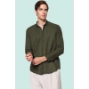 Erkek Düğmeli Gömlek Kışlık Flanel Standart Kol Casual Tarz Günlük Kullanım Modern Tasarım