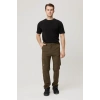 Erkek Düz Kaki Rüzgar Geçirmez Trekking Pantolonu Erciyes Outdoor Pantolon Dönüştürülebilir