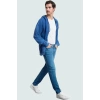 Erkek Günlük Denim Kot Pantolon Pamuk Comfort Kumaş Essential Fit Boru Paça Modern Tasarım