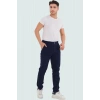 Erkek Günlük Kullanım İçin Straight Kalıp Chino Pantolon Esnek Gabardin Kumaş Modern Tasarım