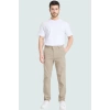 Erkek Günlük Kullanım İçin Straight Kalıp Chino Pantolon Esnek Gabardin Kumaş Modern Tasarım