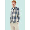 Erkek Kareli Flanel Gömlek Regular Fit Kışlık Casual Günlük Hafta Sonu Yaz Aylarının Vazgeçilmezi