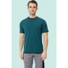 Erkek Khaki O Yaka Tshirt 92 Pamuk Morina shirt Nefes Alabilir Rahat Kesim