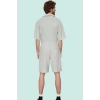 Erkek Kısa Boy Normal Bel Geniş Paça Şort Ottoman Dokuma Polyester Elastan Günlük Hafta Sonu