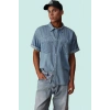 Erkek Kısa Kollu Pamuklu Denim Gömlek Regular Fit Günlük Kombinler İçin Yaz Aylarının Vazgeçilmezi