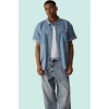 Erkek Kısa Kollu Pamuklu Denim Gömlek Regular Fit Günlük Kombinler İçin Yaz Aylarının Vazgeçilmezi