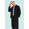Erkek Kışlık Dokulu Kaşe Ceket Gömlek Standart Kol Casual Günlük Yaz Aylarının Vazgeçilmezi