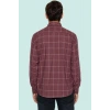 Erkek Kışlık Flanel Kareli Gömlek Regular Fit Uzun Kol Pamuk Günlük Stil Dayanıklı Malzeme