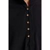 Erkek Moda Uzun Kol Dokuma Koyu Yeşil Slim Fit Yarım Patlı Hakim Yaka %100 Pamuklu Gömlek