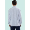 Erkek Modern Çizgili Gömlek Regular Kalıp Rahat Dokuma Kumaş Günlük Stil Dayanıklı Malzeme