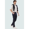 Erkek Modern Dokulu Pamuklu Pantolon Tüm Gün Boyu Konfor Günlük Kullanım Dayanıklı Malzeme