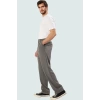 Erkek Modern Pantolon Geniş Paça Rahat Kalıp Sürdürülebilir Üretim Yaz Aylarının Vazgeçilmezi