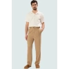 Erkek Normal Bel Geniş Paça Pantolon Rahat Kalıp Finike Dokuma Casual Stil Günlük Kullanım