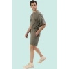 Erkek Örme Şort Boru Paça Normal Bel Yaz Aylarının Rahatlığı Günlük Kullanım Modern Tasarım