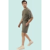 Erkek Örme Şort Boru Paça Normal Bel Yaz Aylarının Rahatlığı Günlük Kullanım Modern Tasarım