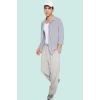 Erkek Oversize Apaş Yaka Uzun Kollu Gömlek Basic Siluet Günlük Kullanım Yaz Aylarının Vazgeçilmezi